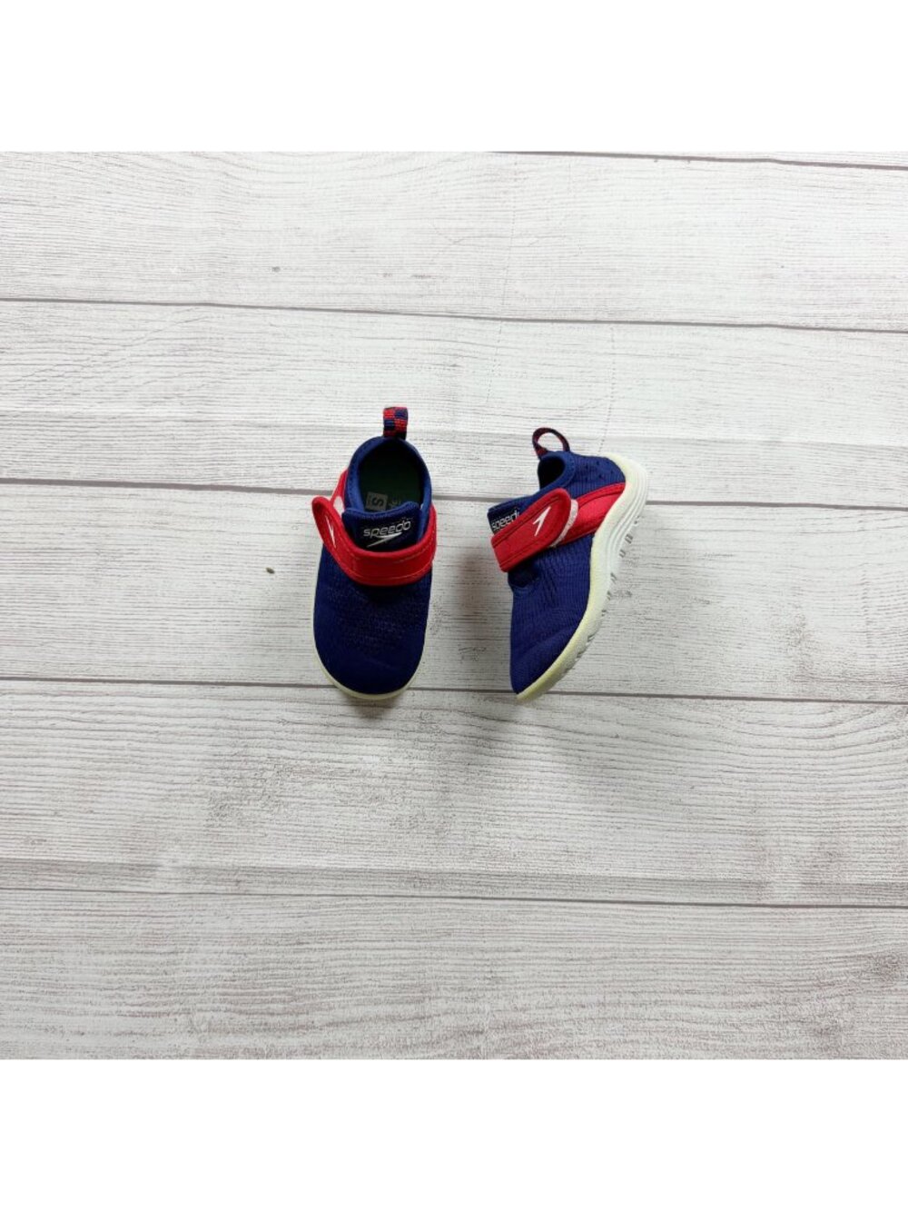 Speedo Kids Original Surfwalk Water Shoes Red Blue Slip On Small 5-6
